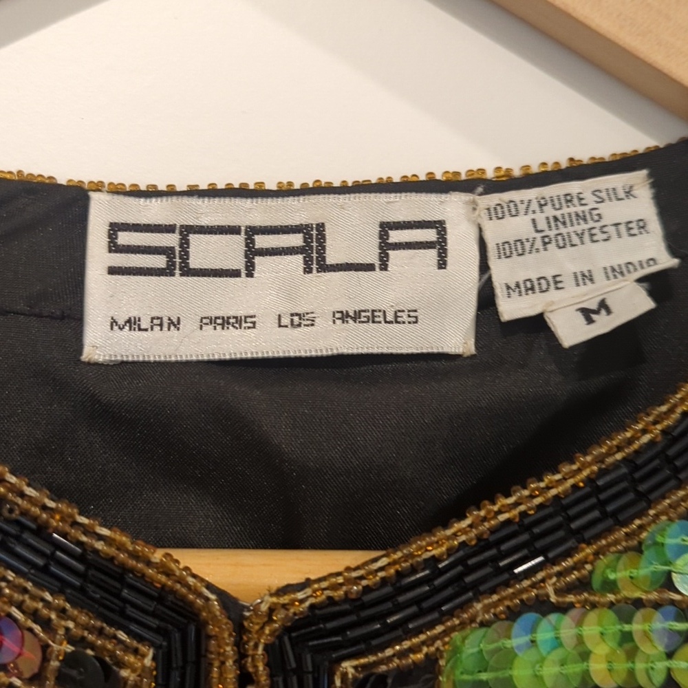 VINTAGE Scala Sequin Blazer - Picture 4 of 5